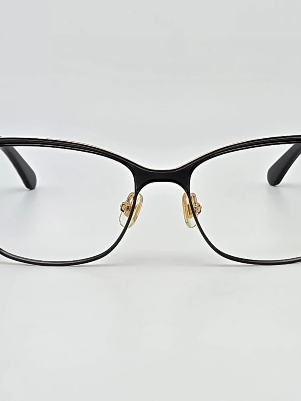 Kate Spade New York Audrina/G 807 Shiny Black Gold Cat Eye Eyeglasses Frame 53mm